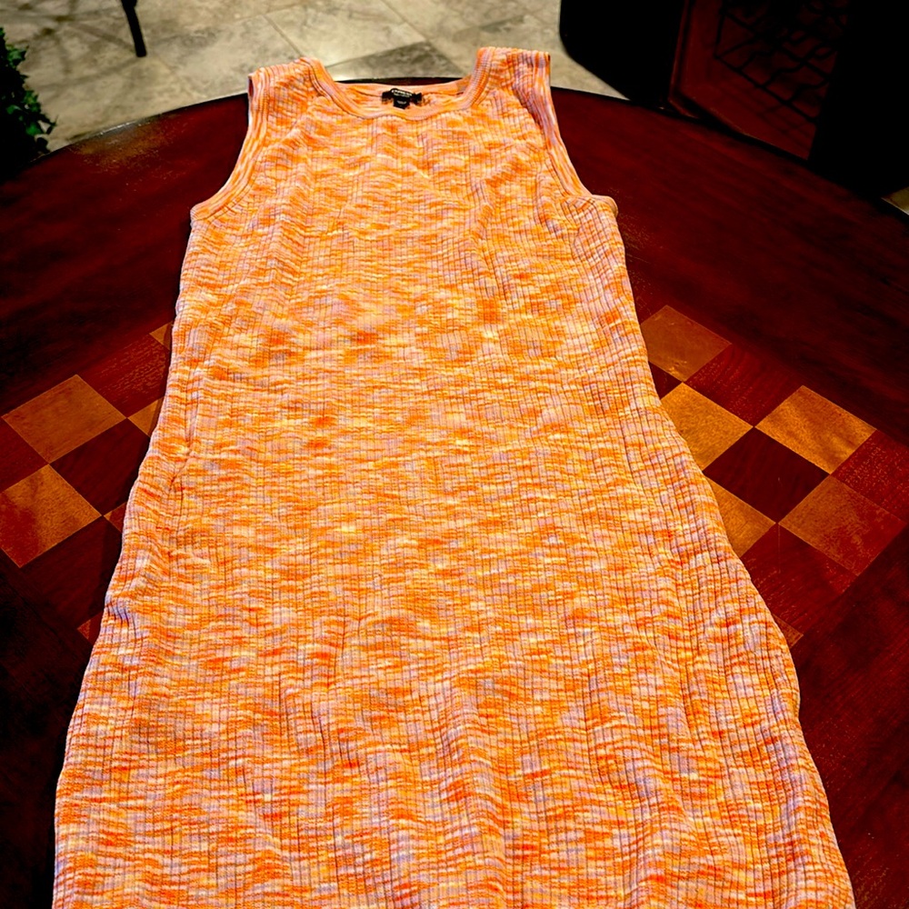 Maxi sleeveless dress multi color size medium Express